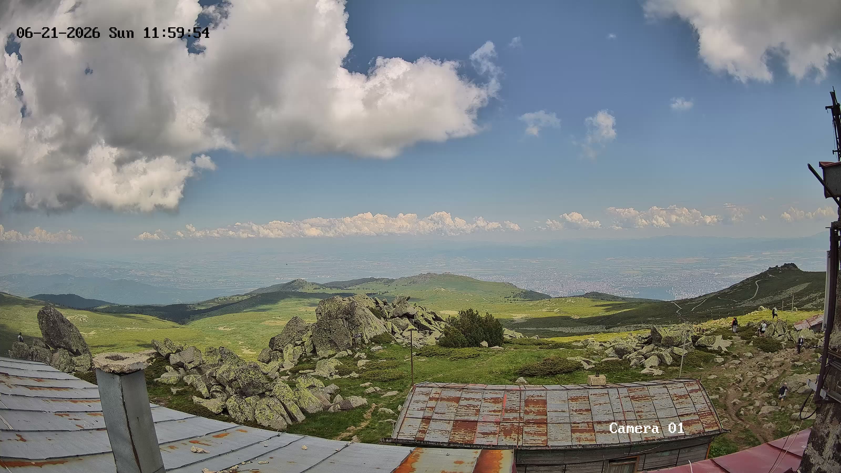 Timelapse Черни връх към Перник и язовир Студена