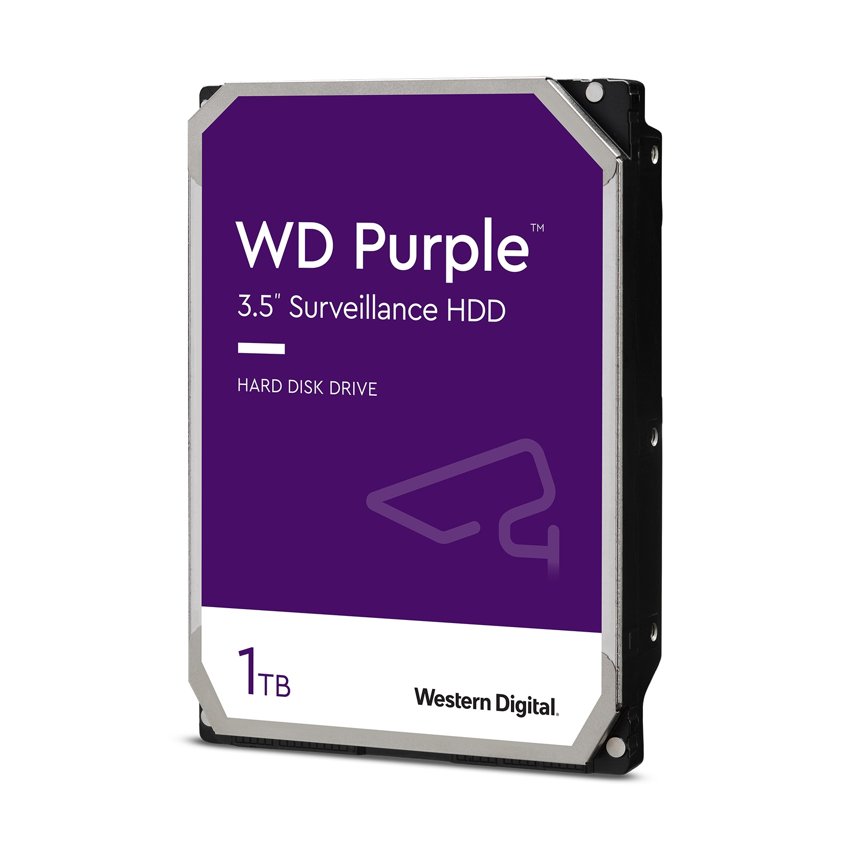 WD HDD AV WD Purple (3.5'', 1TB, 64MB, 5400 RPM, SATA 6 Gb/s) твърд диск за видеонаблюдение